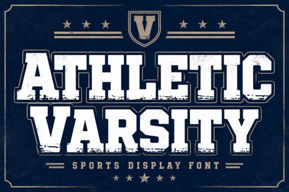 Athletic Varsity Font for Business Branding