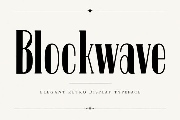 Blockwave Font for Creative Design