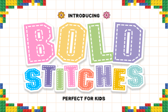 Bold Stitches Font for Creative Makers