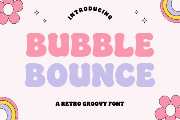 Bubble Bounce Font for Creative Makers