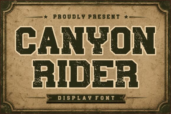 Canyon Rider Font for Bold Branding