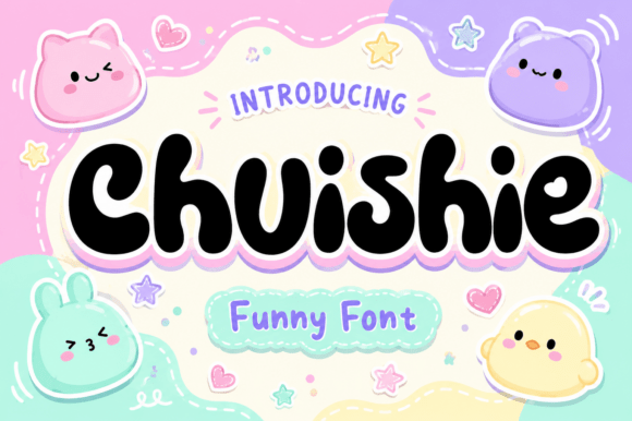 Chuishie Font: Playful Display for Creative Makers