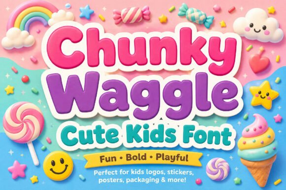 Chunky Waggle Font