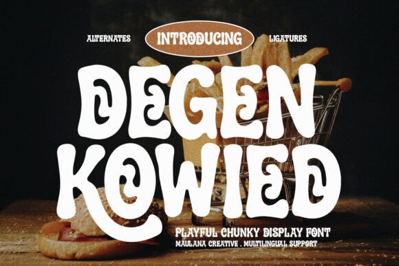 Degen Kowied Font for Creative Makers