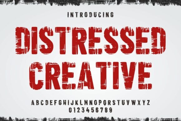 Distressed Creative Font
