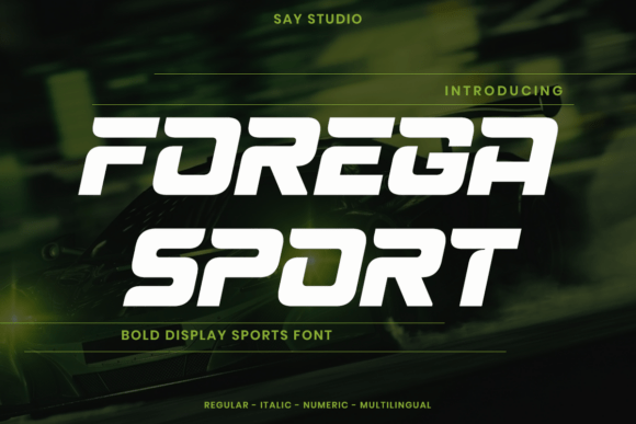 Forega Sport Font for Bold Designs