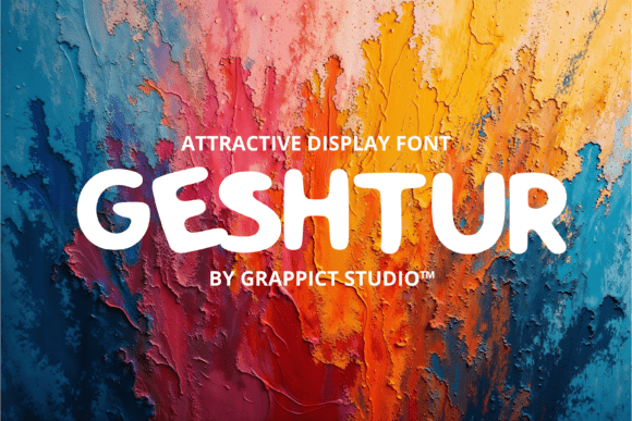 Geshtur: A Premium Display Font for Creative Campaigns
