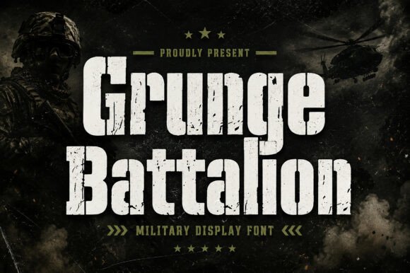 Grunge Battalion Font