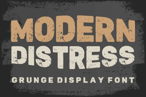 Modern Distress Font for Bold Editorial Design