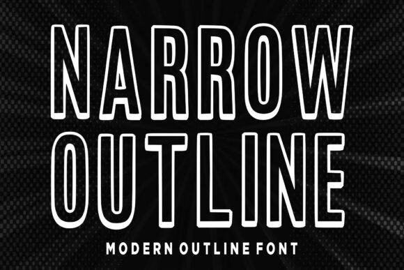 Narrow Outline Font for Bold Branding