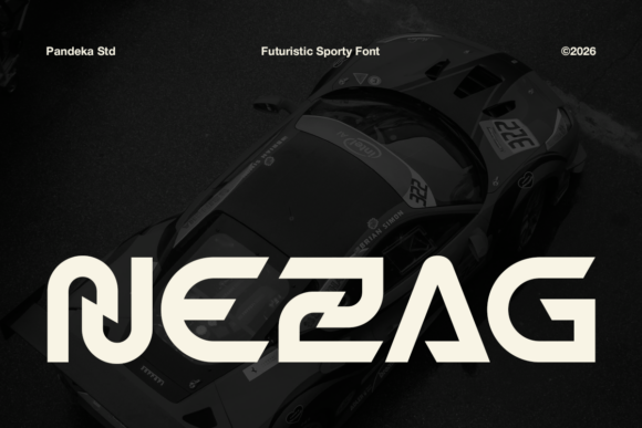 Nezag: A Futuristic Font for Bold Branding