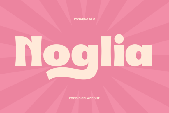 Noglia: A Playful Font for Food Campaigns