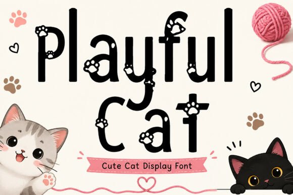 Playful Cat Font for Creative Brands