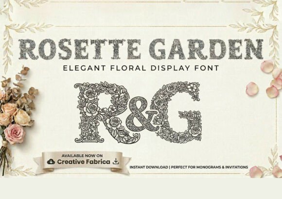 Rosette Garden Font for Bold Branding