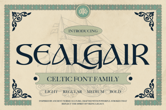 Sealgair: A Celtic Font for Editorial Elegance