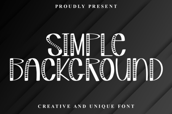 Simple Background Font for Business Branding