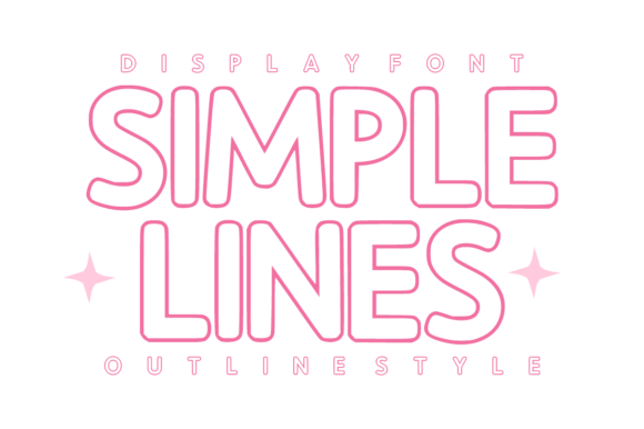 Simple Lines Font for Business Design