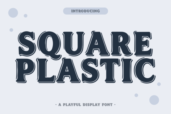Square Plastic Font