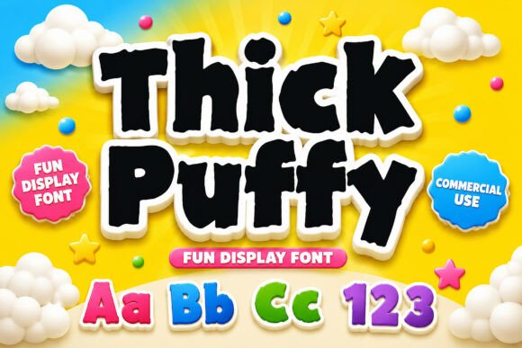 Thick Puffy Font for Bold Campaigns