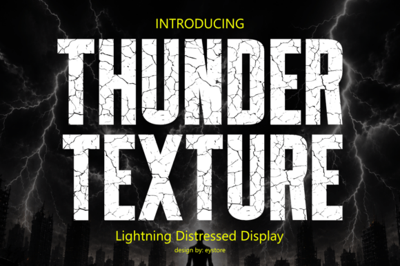 Thunder Texture Font for Bold Branding