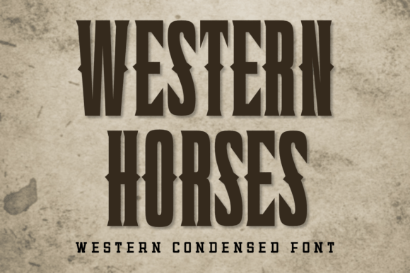 Western Horses Font