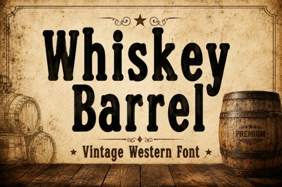 Whiskey Barrel Font